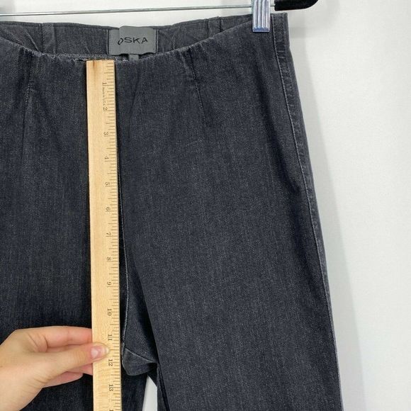OSKA Skinny Jegging Jeans Womens Size 6 High Rise Pull On Denim Charcoal Gray - Picture 11 of 12